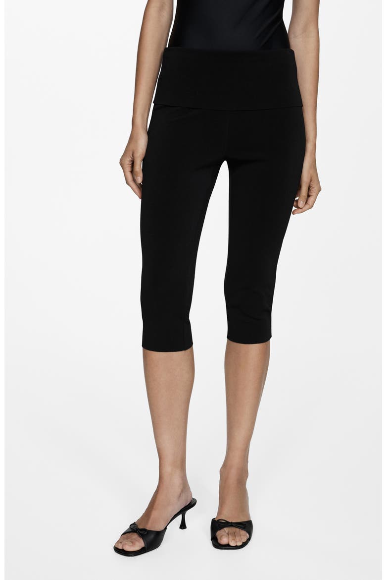 Tiberio Capri Leggings, Main, color, BLACK