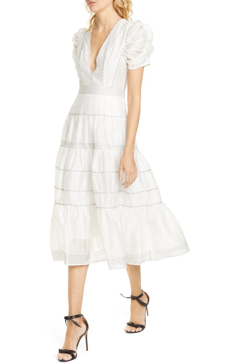 Ulla Johnson Odilie Midi Dress, Alternate, color, 