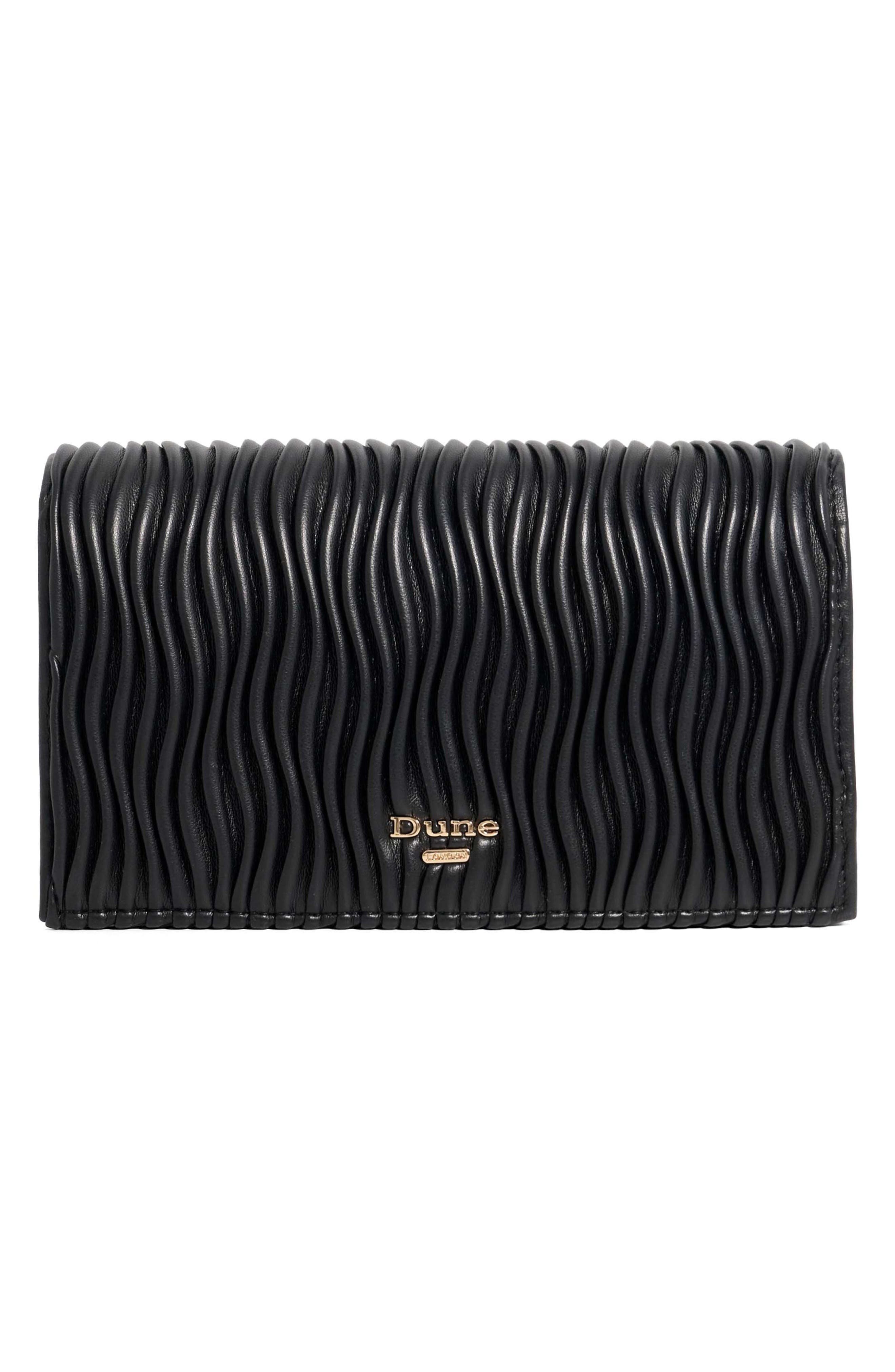 Dune London Starlites Faux Leather Clutch, Alternate, color, 