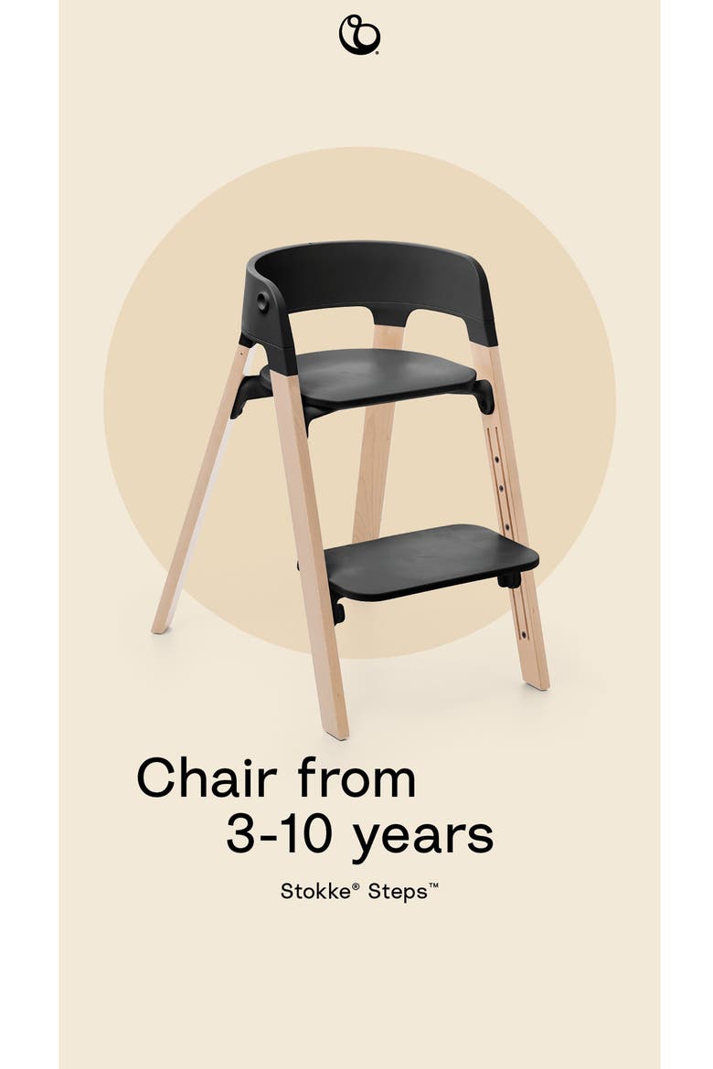 Steps™ Chair, Alternate, color, BLACK / NATURAL