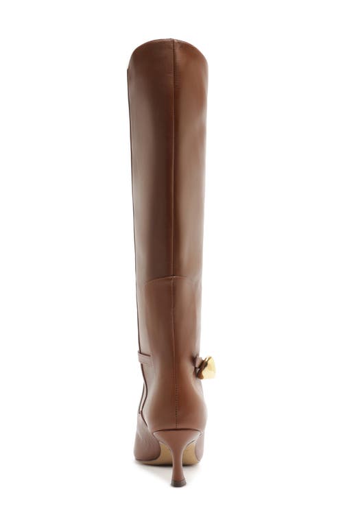 Arezzo Farrah Pointed Toe Knee High Boot In Blue