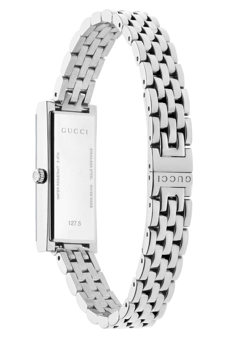 G-Frame Tank Bracelet Watch, 14mm x 34mm, Alternate, color, RED BURGUNDY