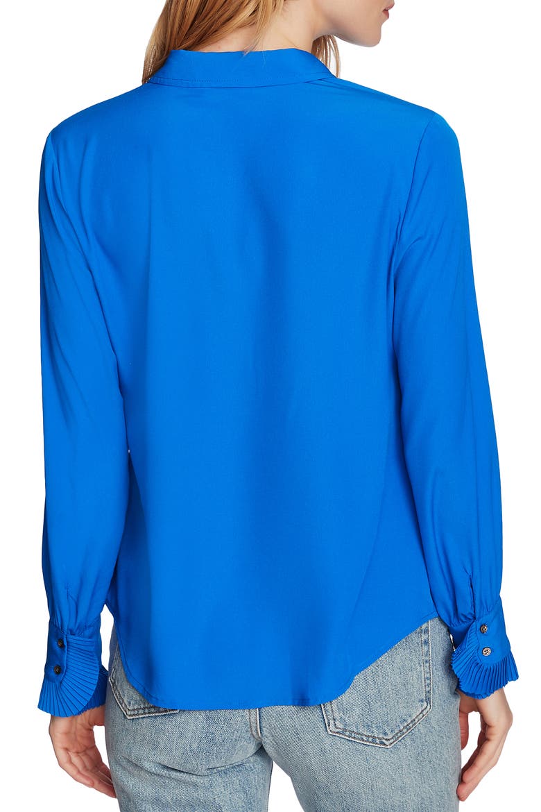Ruffle Cuff Blouse, Alternate, color, VARSITY BLUE