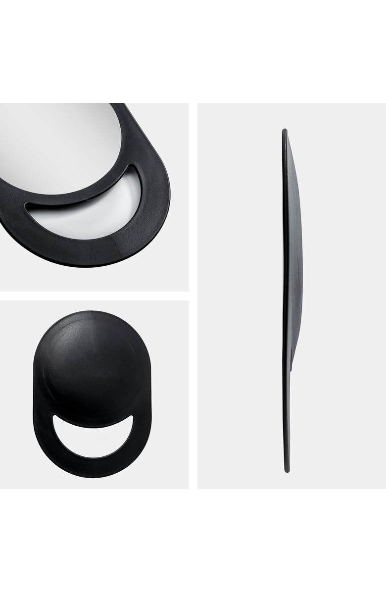 Zadro Hand Mirror with Handle, Alternate, color, Black