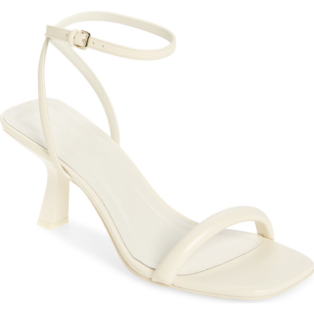 Open Edit Taytum Ankle Strap Sandal In Ivory Egret