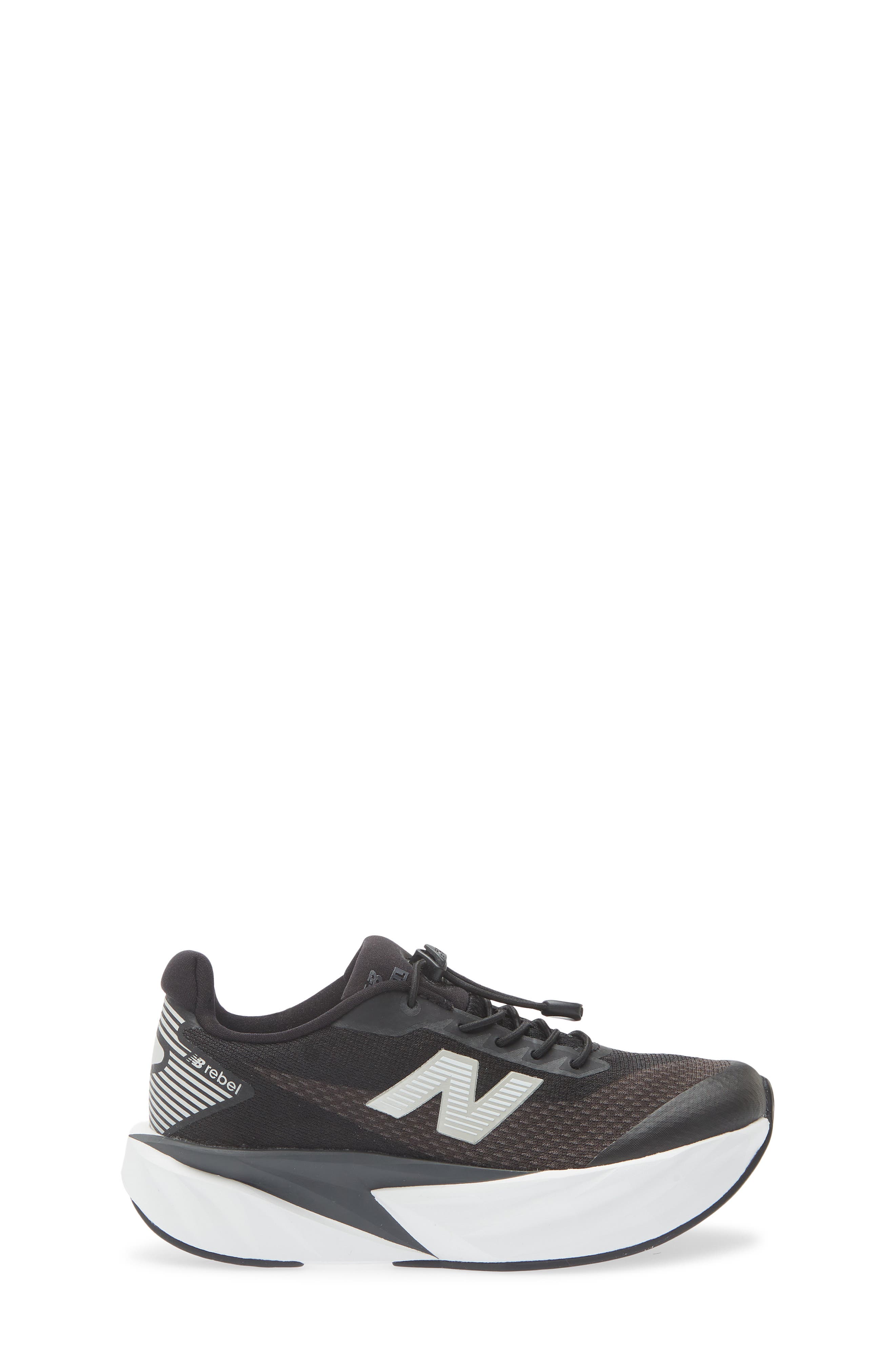 New Balance Kids' FuelCell Rebel Sneaker, Alternate, color, Black/ White