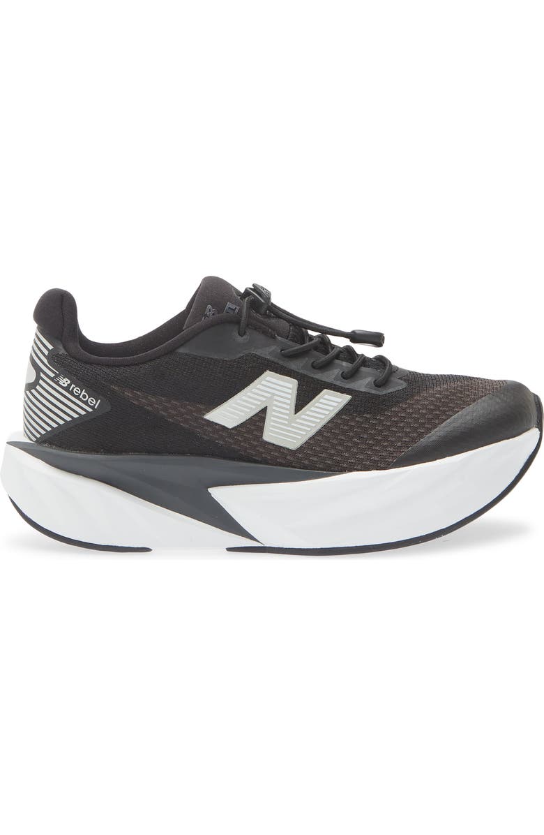 New Balance Kids' FuelCell Rebel Sneaker, Alternate, color, Black/ White
