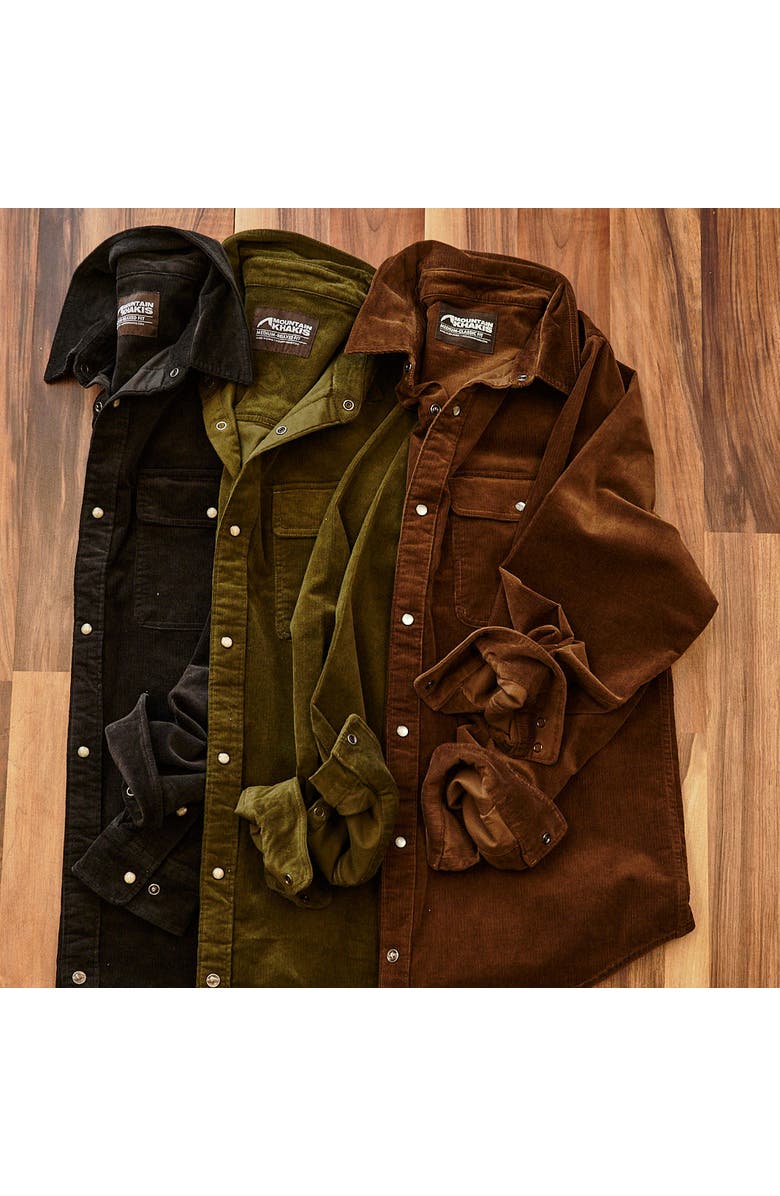 Mountain Khakis Waylon Cord Chore Shirt, Alternate, color, Cedar