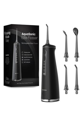 Aquasonic Elite Black Flosser In Black