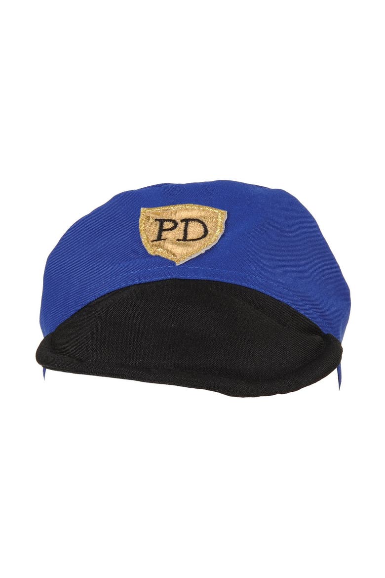 Toddler Police Officer Vest & Hat, Alternate, color, blue