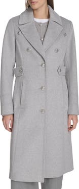 Kenneth Cole New York Notch Lapel Military Coat