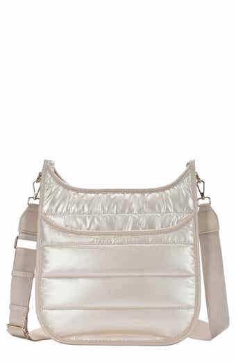 Puffy Quilted Nylon Crossbody Bag