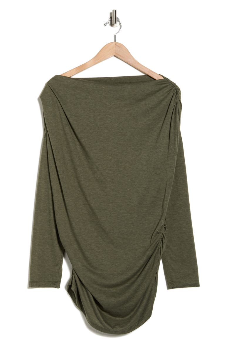 Off-the-Shoulder Knit Top, Alternate, color, OLIVE