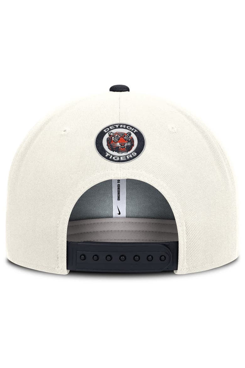Men's Nike Cream/Navy Detroit Tigers Cooperstown Pro Dri-FIT Snapback Hat, Alternate, color, Cream