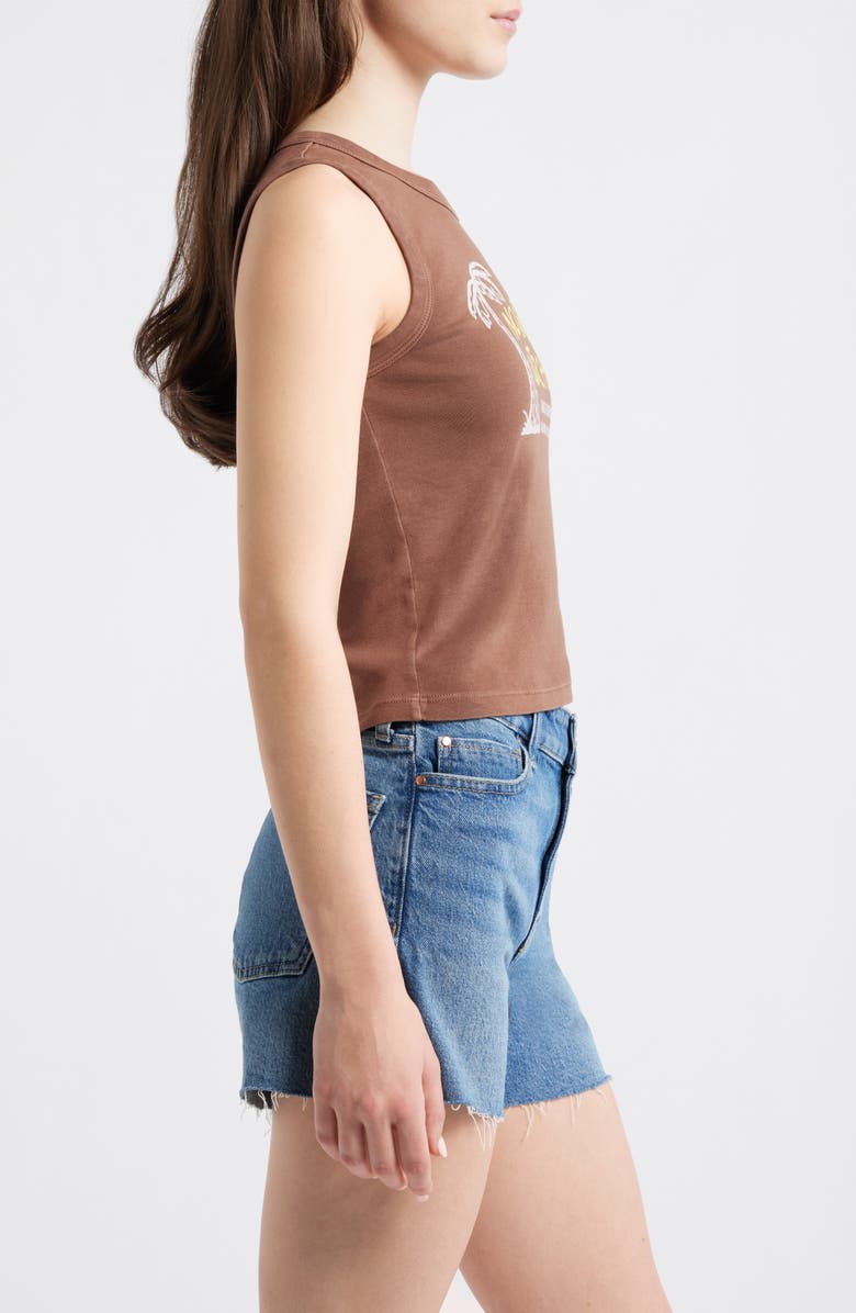 Daydreamer No Strings Attached Graphic Shrunken Tank, Alternate, color, Chocolate Malt