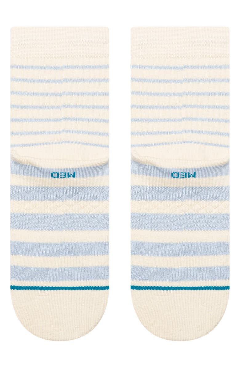 Stance Vista Quarter Socks, Alternate, color, Ivory