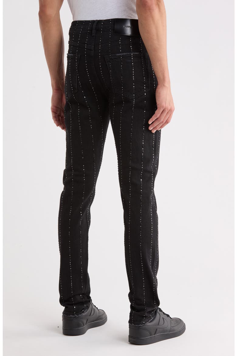 Pinstripe Hotfix Skinny Jeans, Alternate, color, SKINNY PINSTRIPE HOTFIX