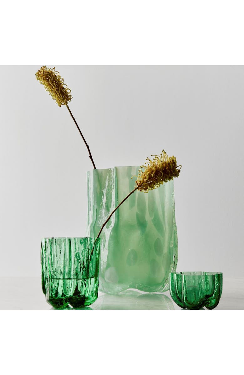 Kosta Boda Small Crackle Bowl, Alternate, color, Green