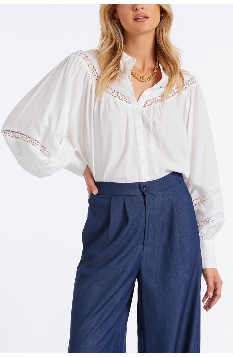 Bishop + Young Wesley Blouse, Alternate, color, White