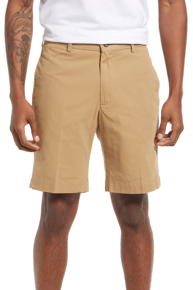 Charleston Poplin Shorts, Main, color, TAN