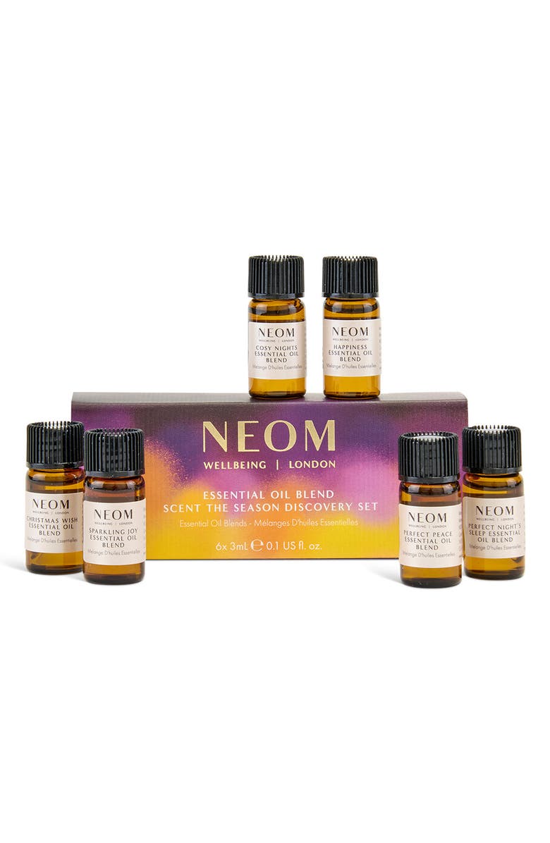 NEOM Wellbeing Scent the Season Essential Oil Discovery Set, Main, color,