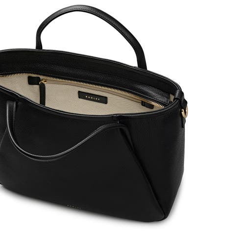 Radley Eastney Street Medium Ziptop Satchel Bag In Black