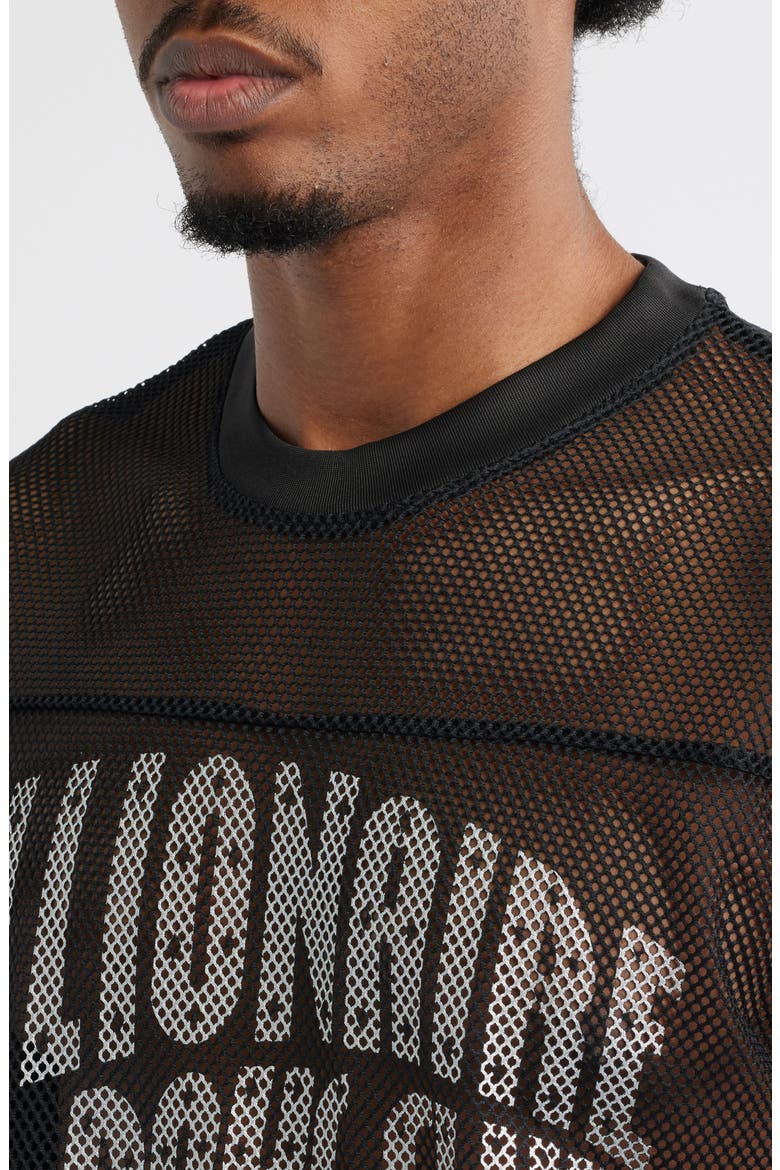 BB Varsity Mesh Football T-Shirt, Alternate, color, BLACK