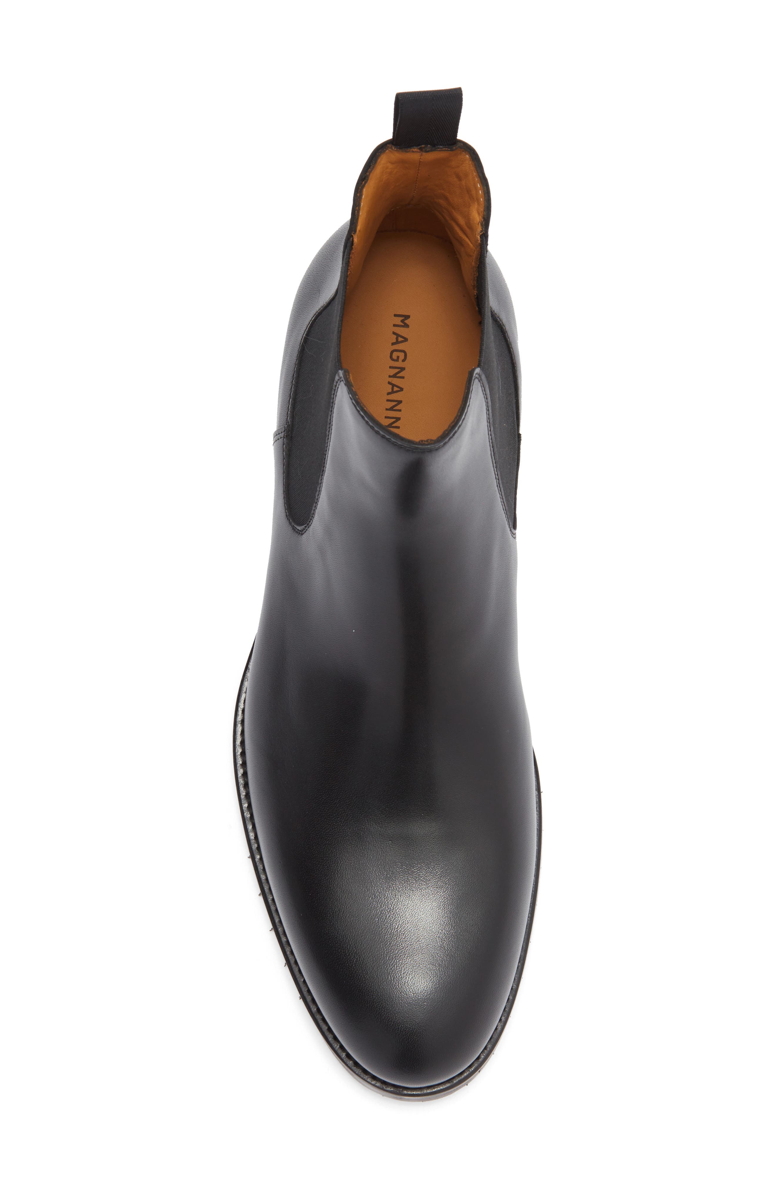 Magnanni Kam Chelsea Boot, Alternate, color, Black
