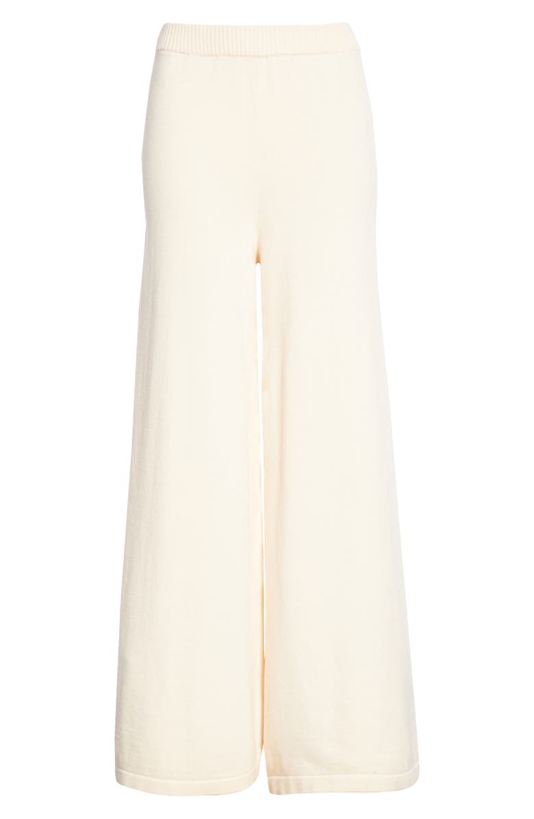 STAUD Mitchell Wide Leg Cotton & Wool Blend Knit Pants, Alternate, color, 