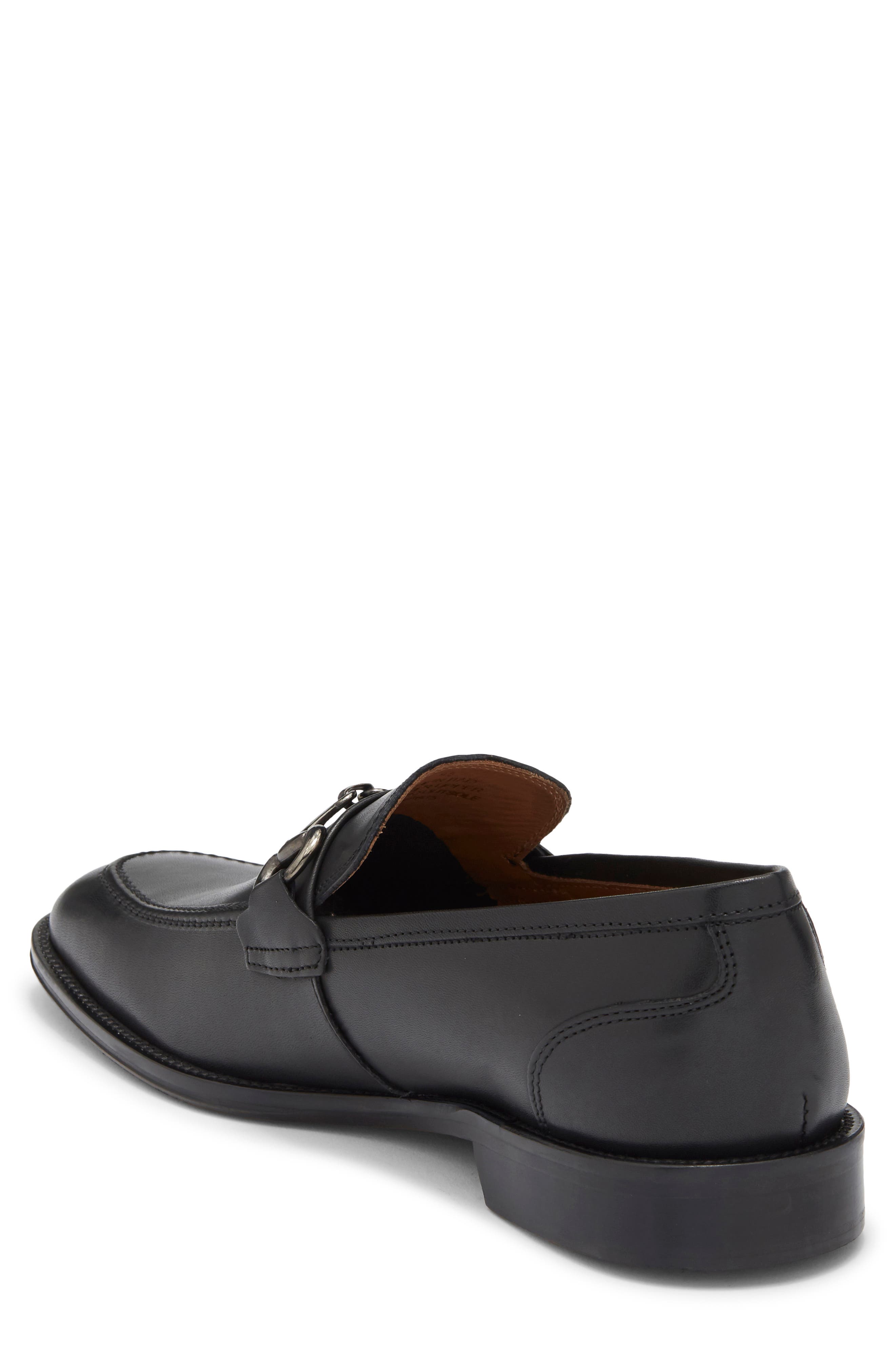 Nordstrom Italian Collection Manarola Bit Loafer, Alternate, color, Black Leather