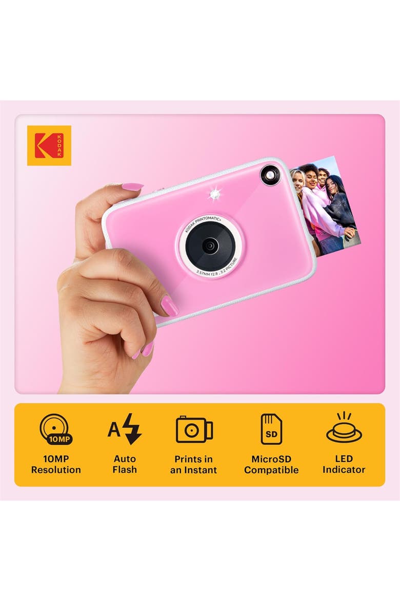 Printomatic+ Instant Camera Gift Bundle Kit, Alternate, color, Pink