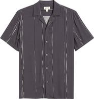 Open Edit Resort Lines Texture Camp Shirt