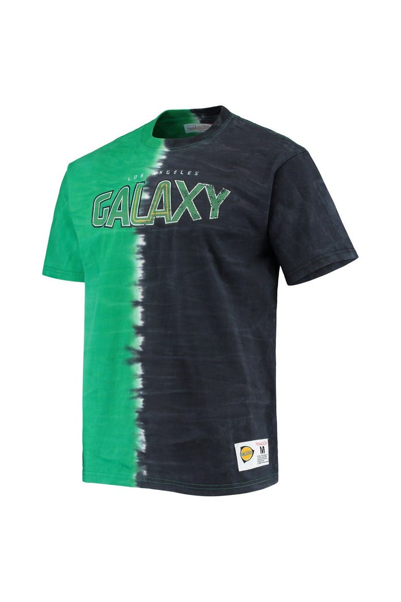 Men's Mitchell & Ness Green LA Galaxy Vertical Tie-Dye Top, Alternate, color, Green