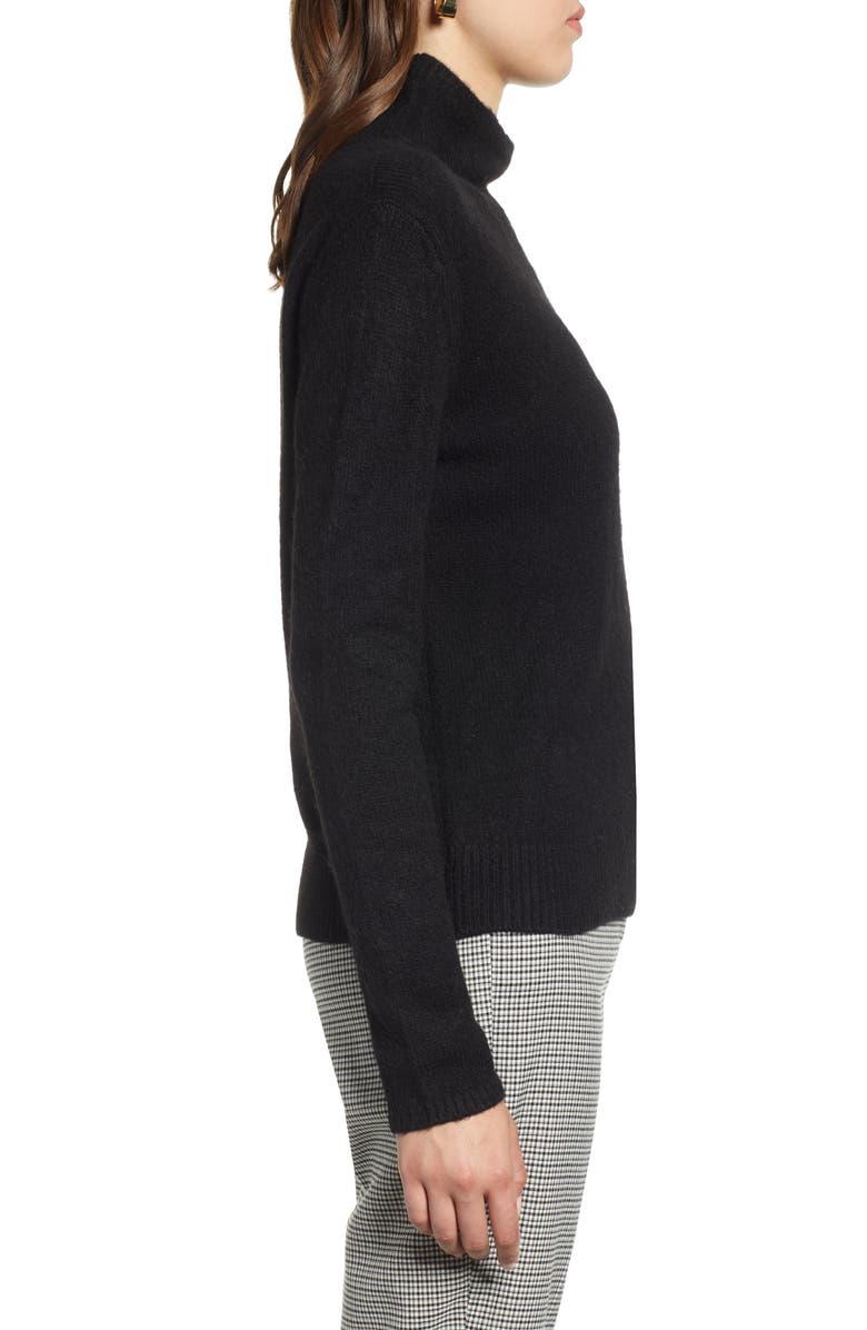 Halogen<sup>®</sup> Fuzzy Mock Neck Sweater, Alternate, color,