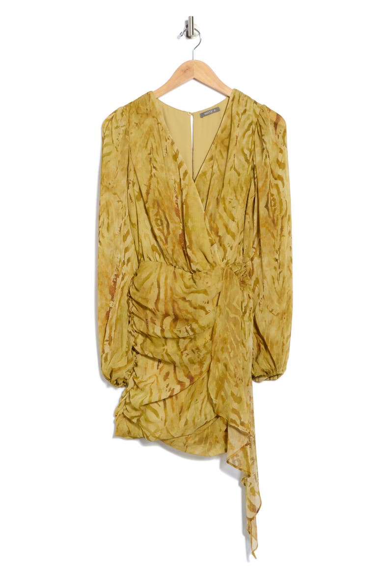 Piper Long Sleeve Minidress, Alternate, color, MUSTARD