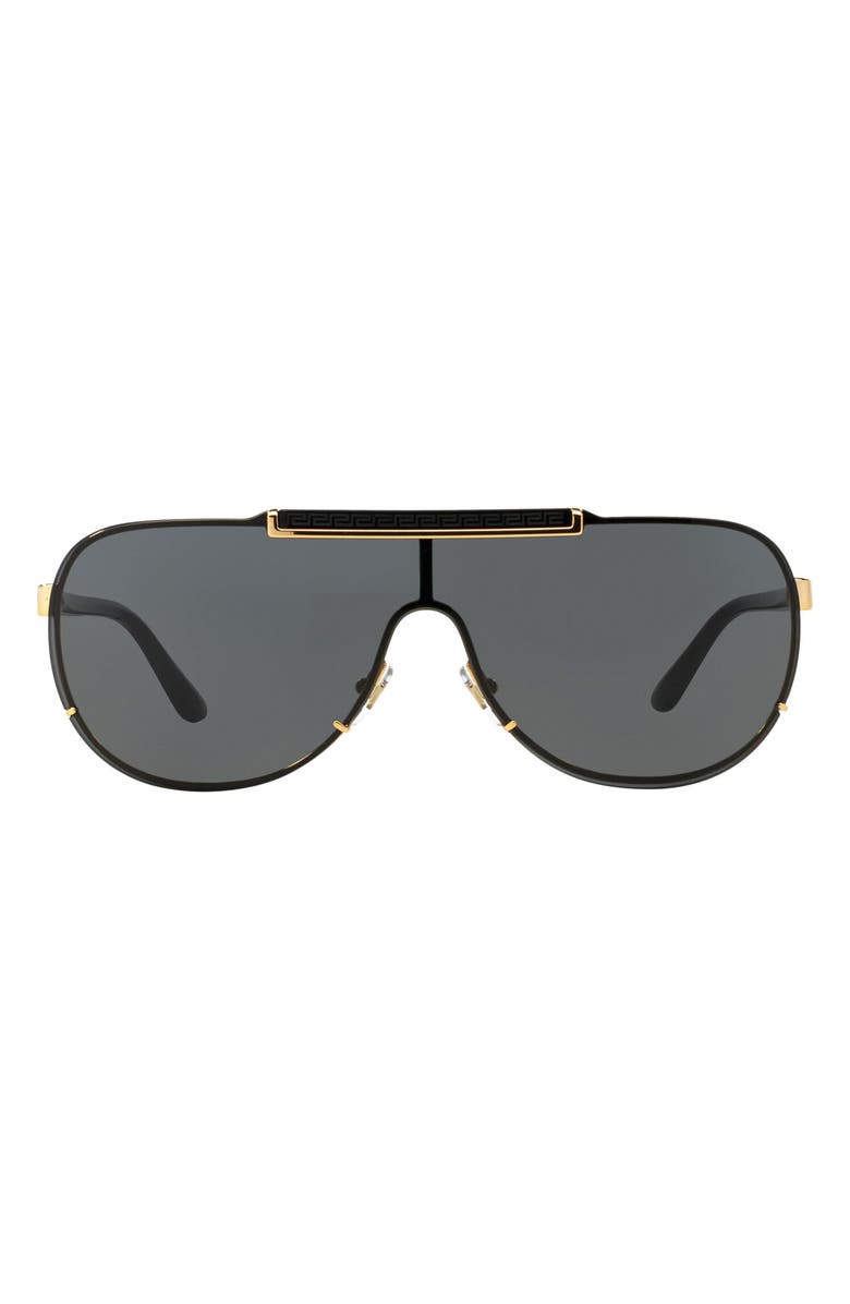Versace 40mm Shield Sunglasses, Main, color, 