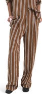 MANGO Pantalon Salsi Stripe Straight Leg Pants