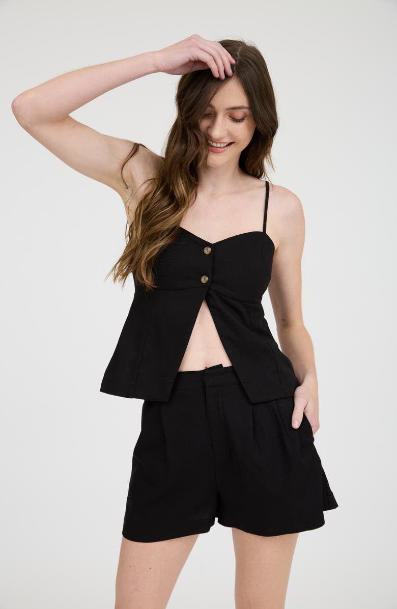 Blu Pepper Sweetheart Camisole, Alternate, color, Black