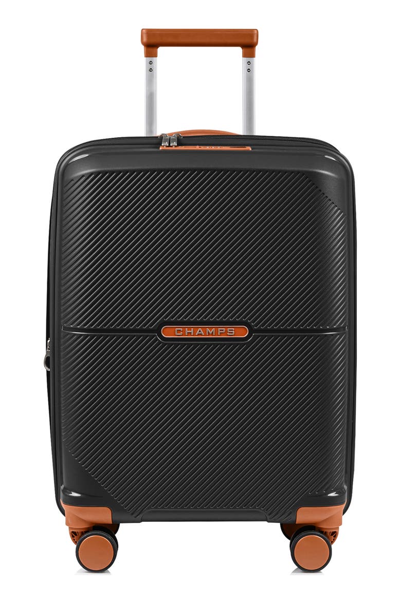 Vintage Aura 20-Inch Hardside Spinner Carry-On, Main, color, BLACK