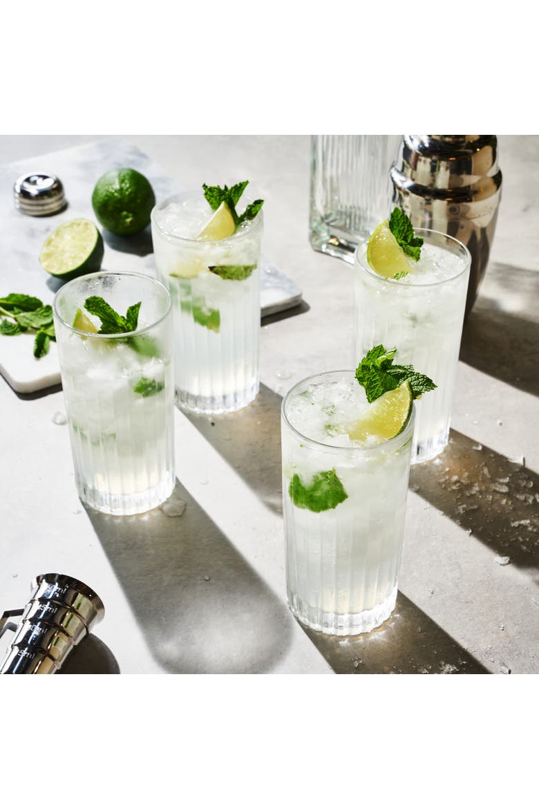 Reserve Milo Crystal Highball Glasses Set of 4, Alternate, color, Clear