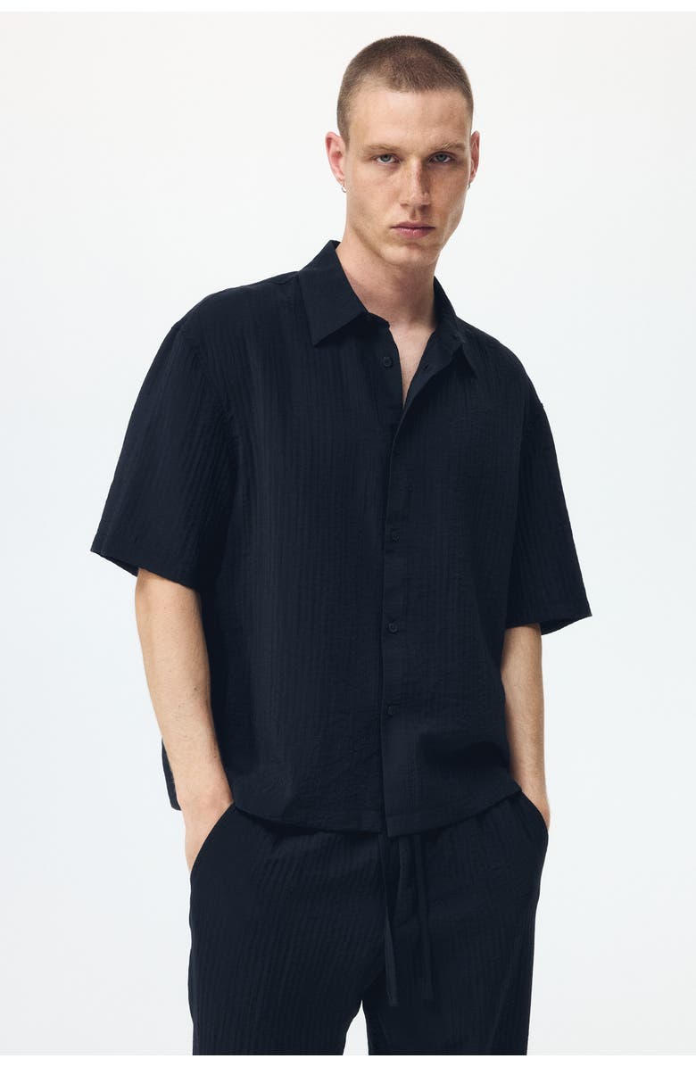 H&M Relaxed-fit shirt, Main, color, Black