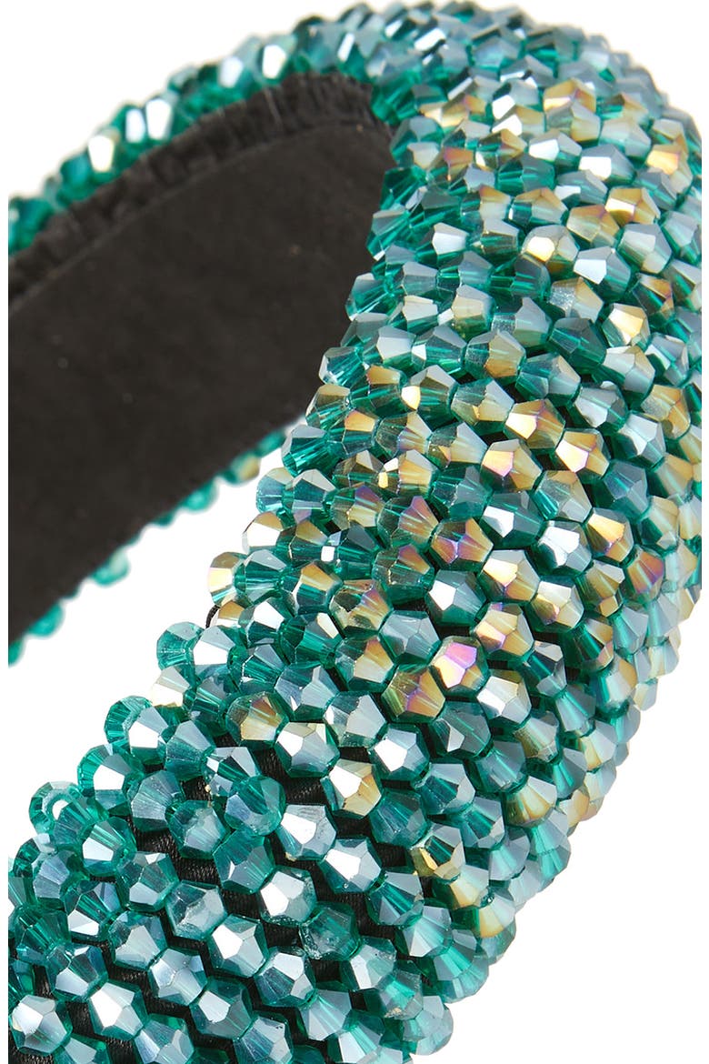 Tasha Beaded Headband, Alternate, color, GREEN