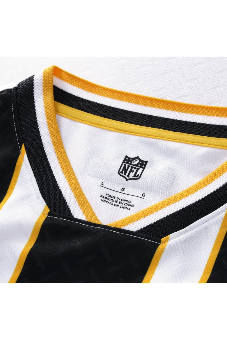 Youth Fanatics White Pittsburgh Steelers Football x Football V-Neck Fan Top, Alternate, color, White