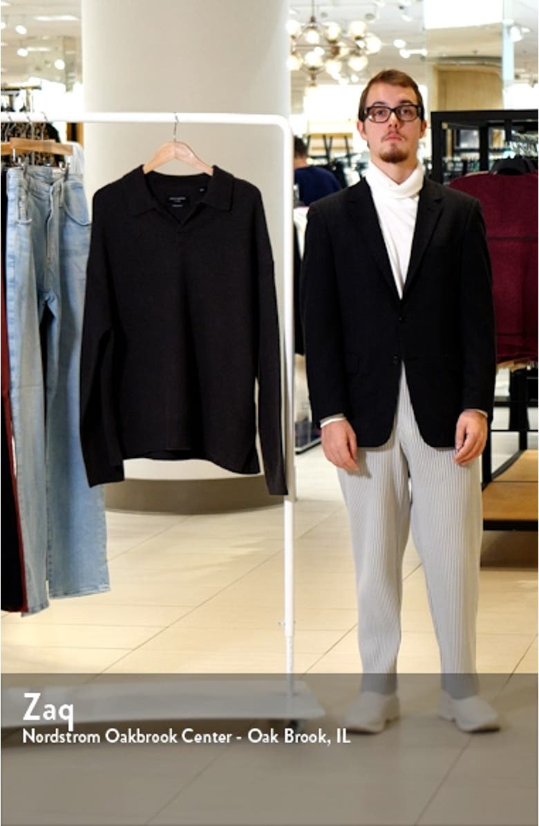 Anson Oversize Wool Blend Polo Sweater, sales video thumbnail