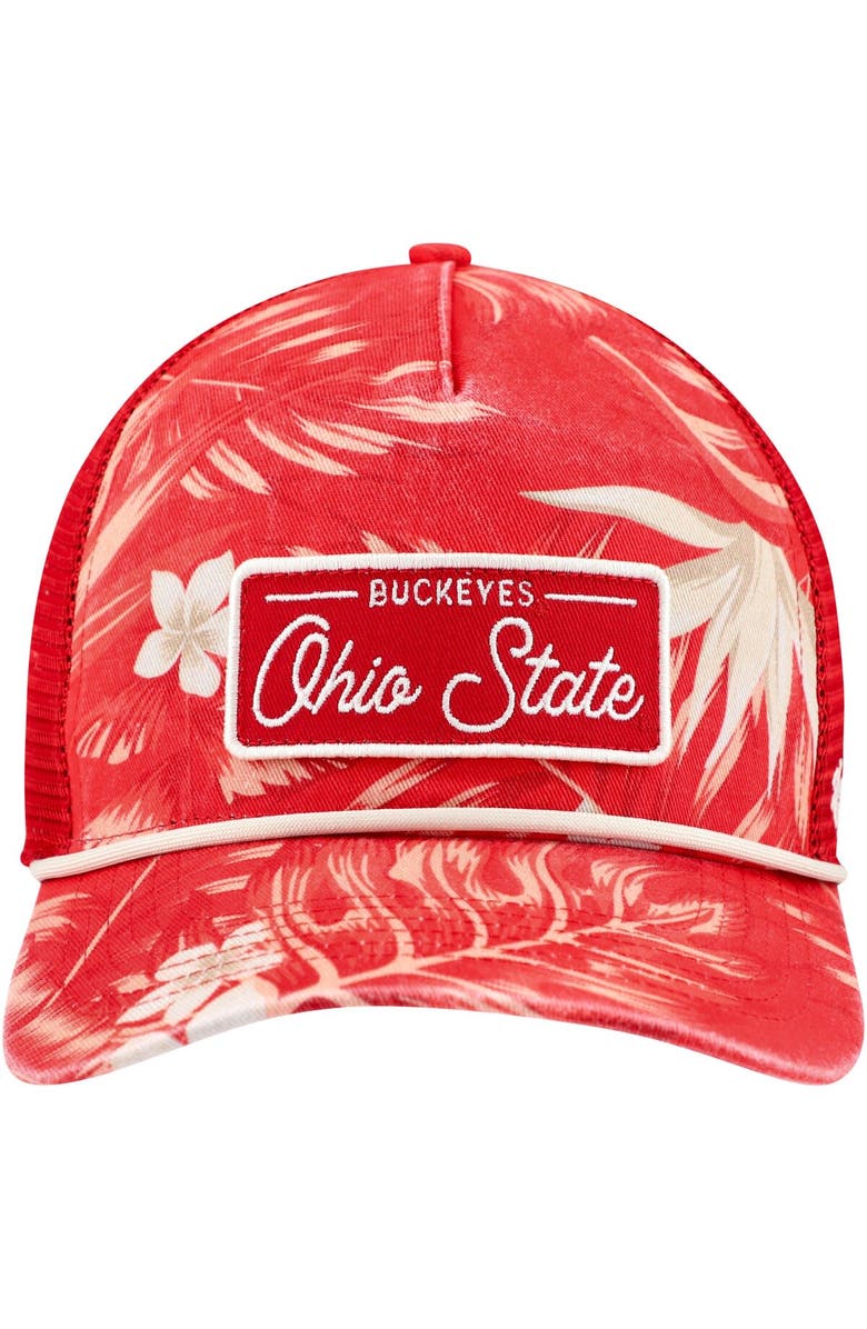 '47 Men's '47 Scarlet Ohio State Buckeyes Tropicalia Hitch Adjustable Hat, Alternate, color, 