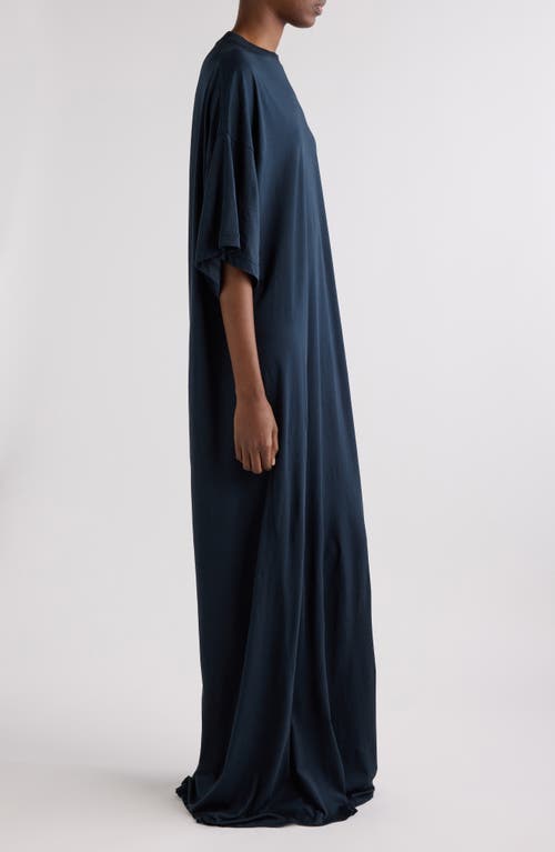 Balenciaga Cocoon T-shirt Dress In Blue