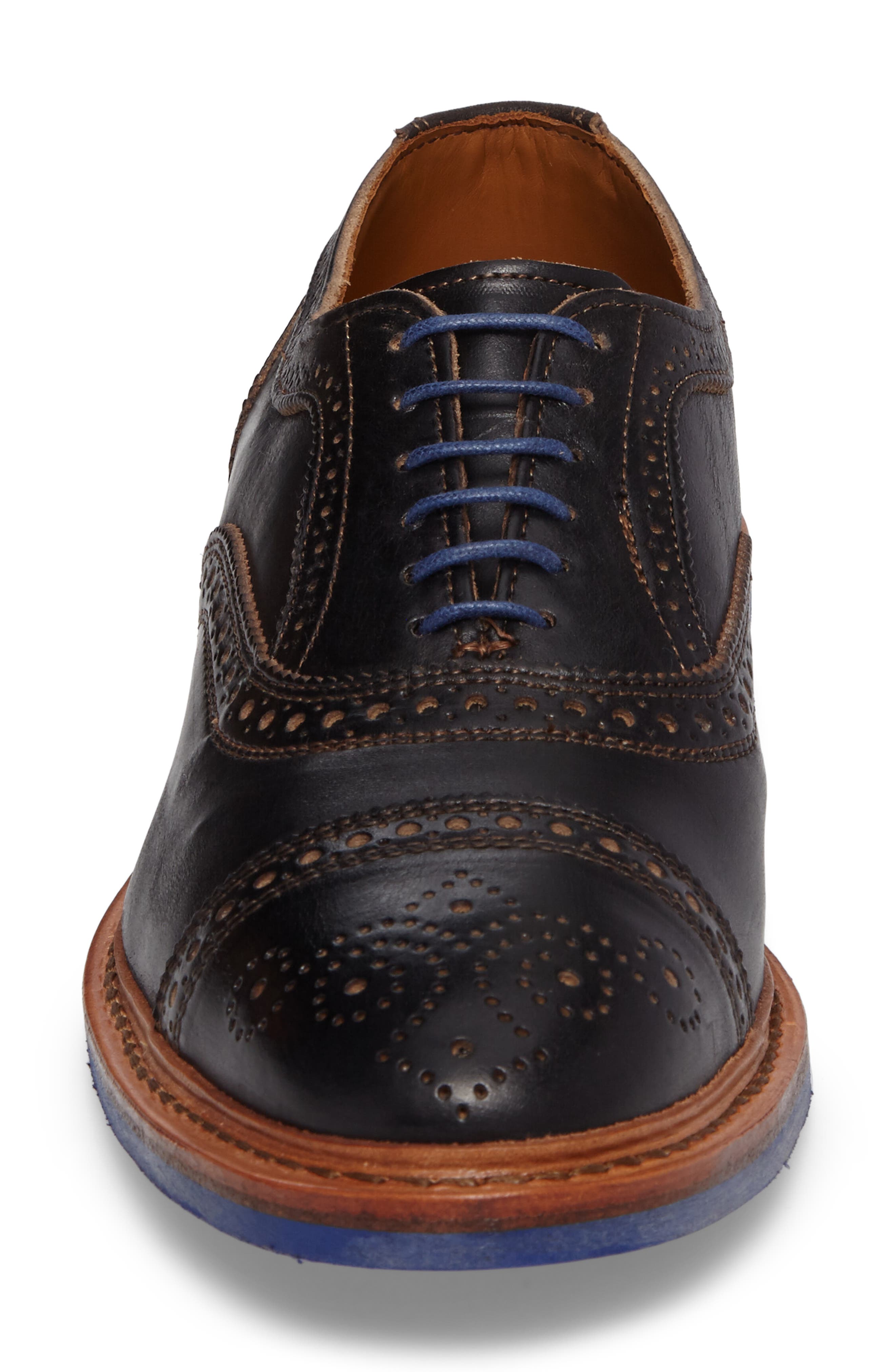Allen Edmonds Strandmok Cap Toe Oxford, Alternate, color, Black
