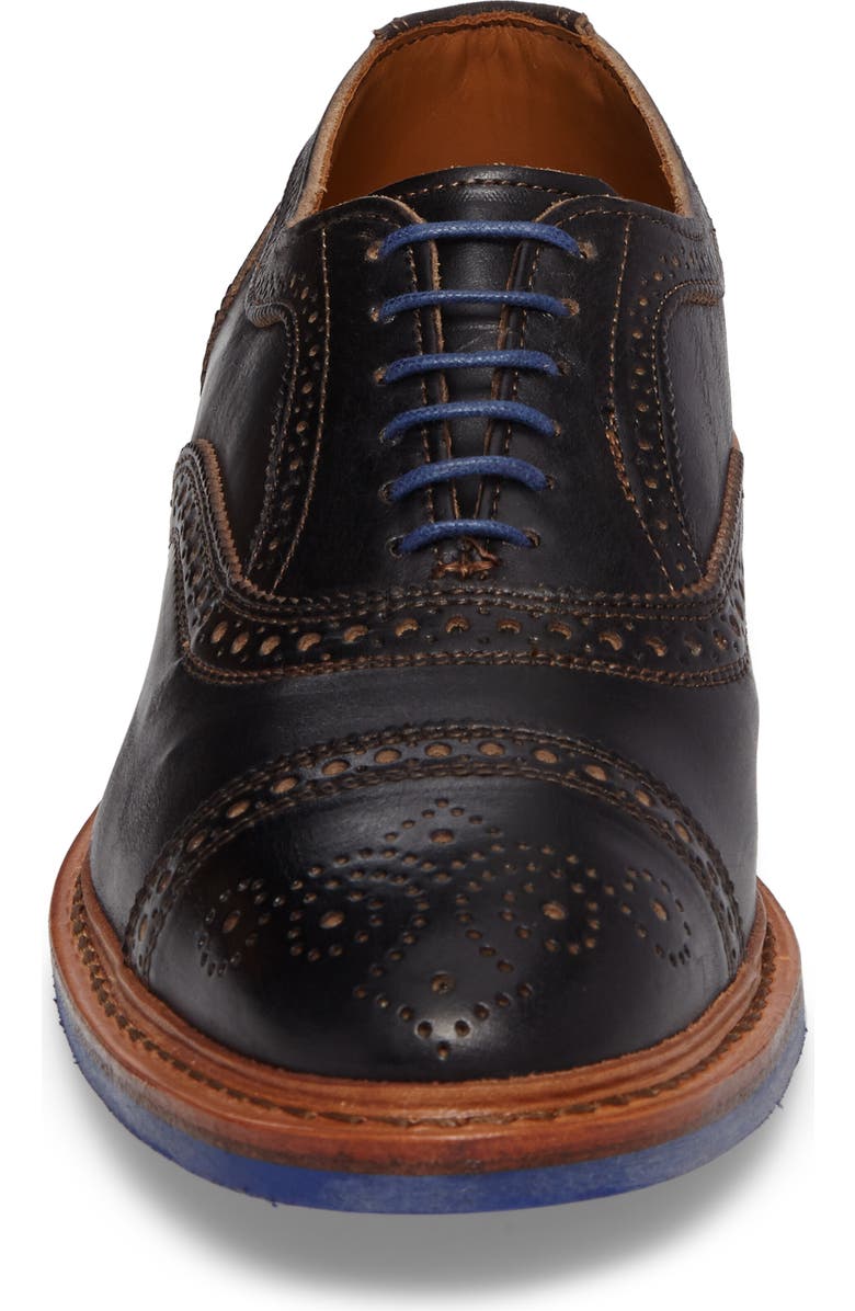 Allen Edmonds Strandmok Cap Toe Oxford, Alternate, color, Black