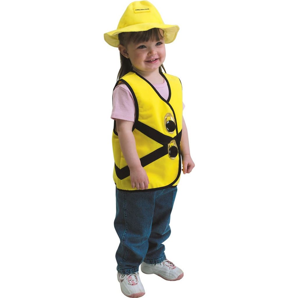 Kaplan Early Learning Company Toddler Construction Worker Vest & Hat In Multi