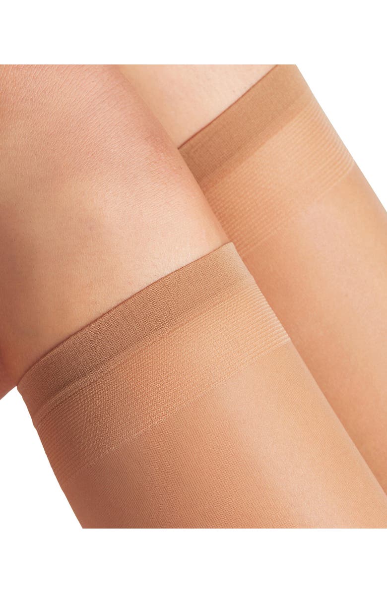 Falke Vitalize 20 Denier Sheer Compression Socks, Alternate, color, Powder